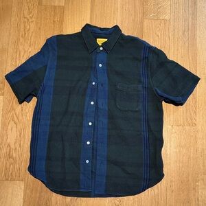 Original Madras Trading Company - Lax Short Sleeve Shirt - Green/Blue